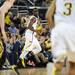 Michigan junior Tim Hardaway Jr. watches the ball as he moves down the court during the first half against Iowa at Crisler Center on Sunday, Jan. 6. Michigan beat Iowa 95-67 in the Big Ten home opener. Melanie Maxwell I AnnArbor.com